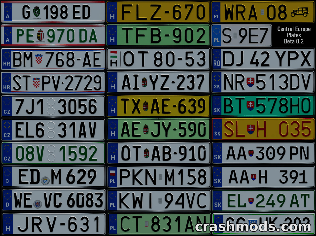 European License Plate Pack – screenshot 1