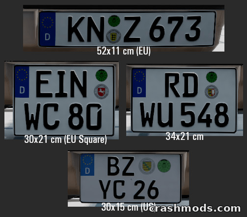European License Plate Pack – screenshot 4