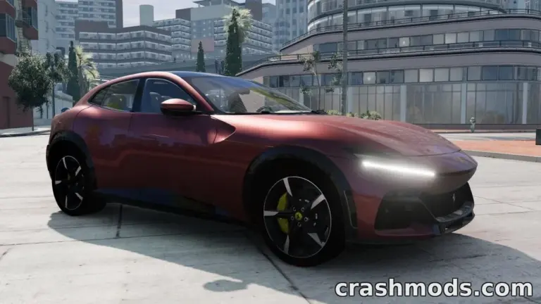 Ferrari Purosangue 2022 showcased in a vibrant urban setting, highlighting its sleek design and modern features.