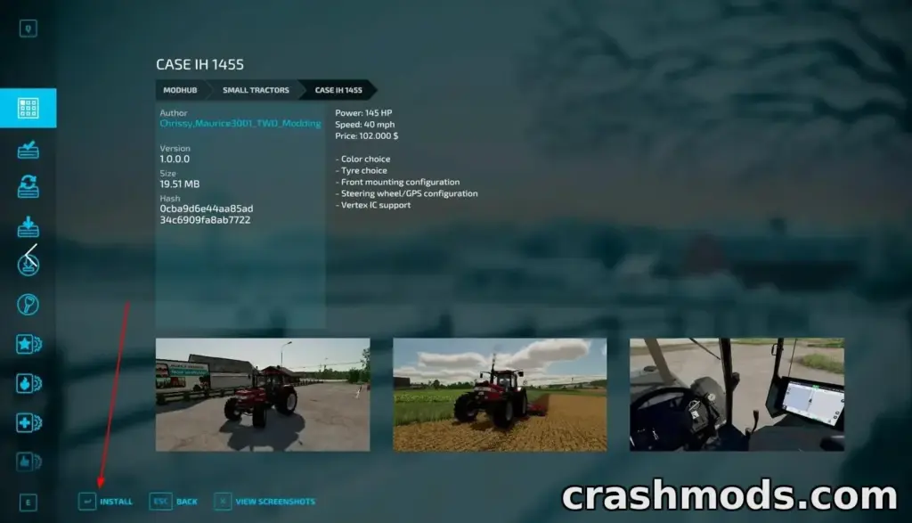 Copying a mod into the FS25 mods folder