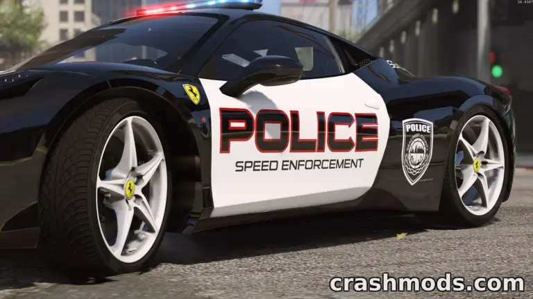 Ferrari 458 Italia | Hot Pursuit Police Grand Theft Auto 5 mod screenshot