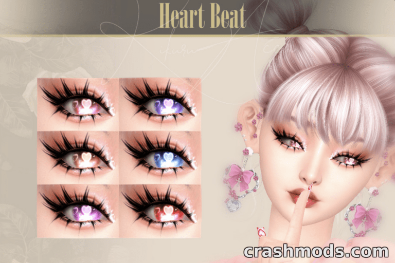 Heart Beat Eyecolor The Sims 4 mod screenshot