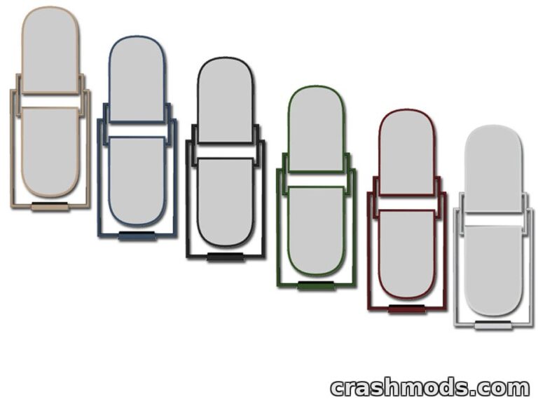 A collection of modern floor mirrors in various colors for The Sims 4, showcasing sleek designs and stylish frames.
