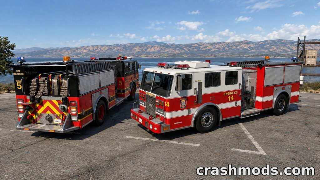 MTL Fire Truck BeamNG.drive mod screenshot