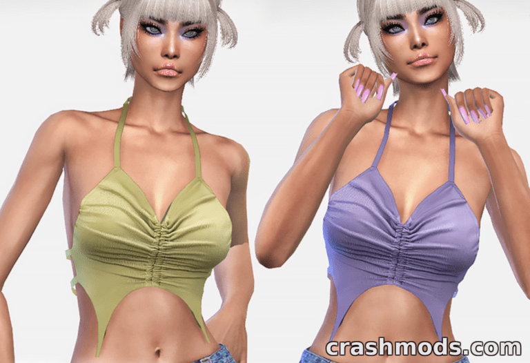 Retro Muse Tank Top The Sims 4 mod screenshot