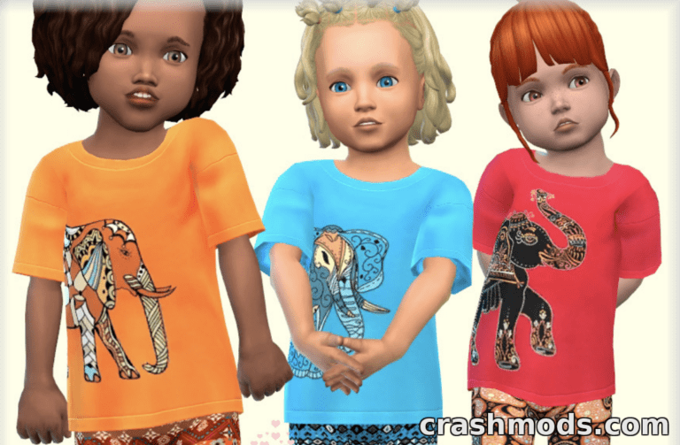 Shirt Elefant The Sims 4 mod screenshot