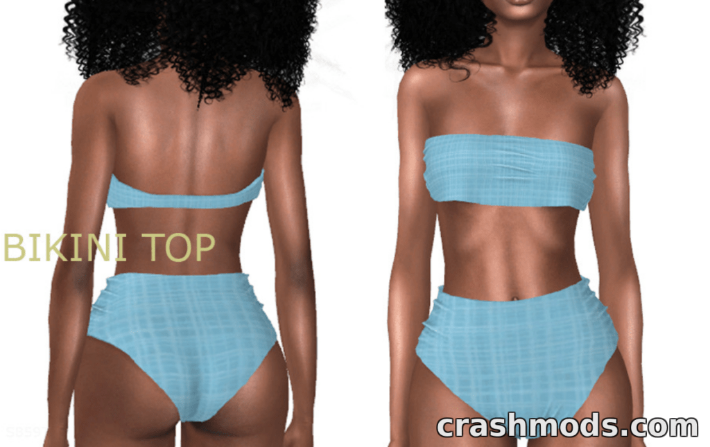 Summer Fun bikini top The Sims 4 mod screenshot