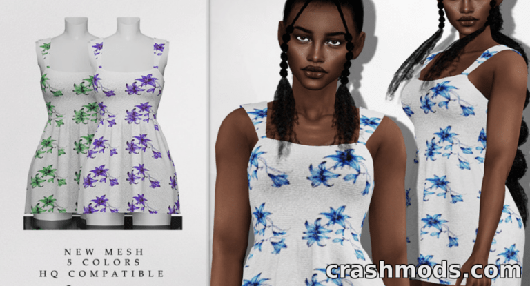 Velvet Glow Mini Dress The Sims 4 mod screenshot