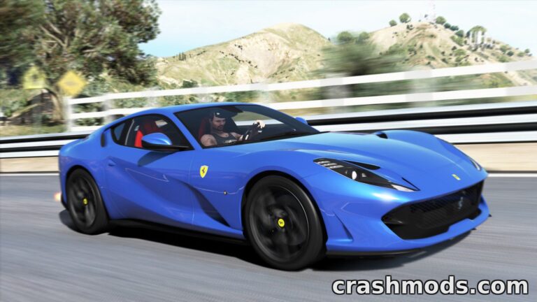 2018 Ferrari 812 Superfast – Add-On Supercar with Liveries Grand Theft Auto 5 mod screenshot