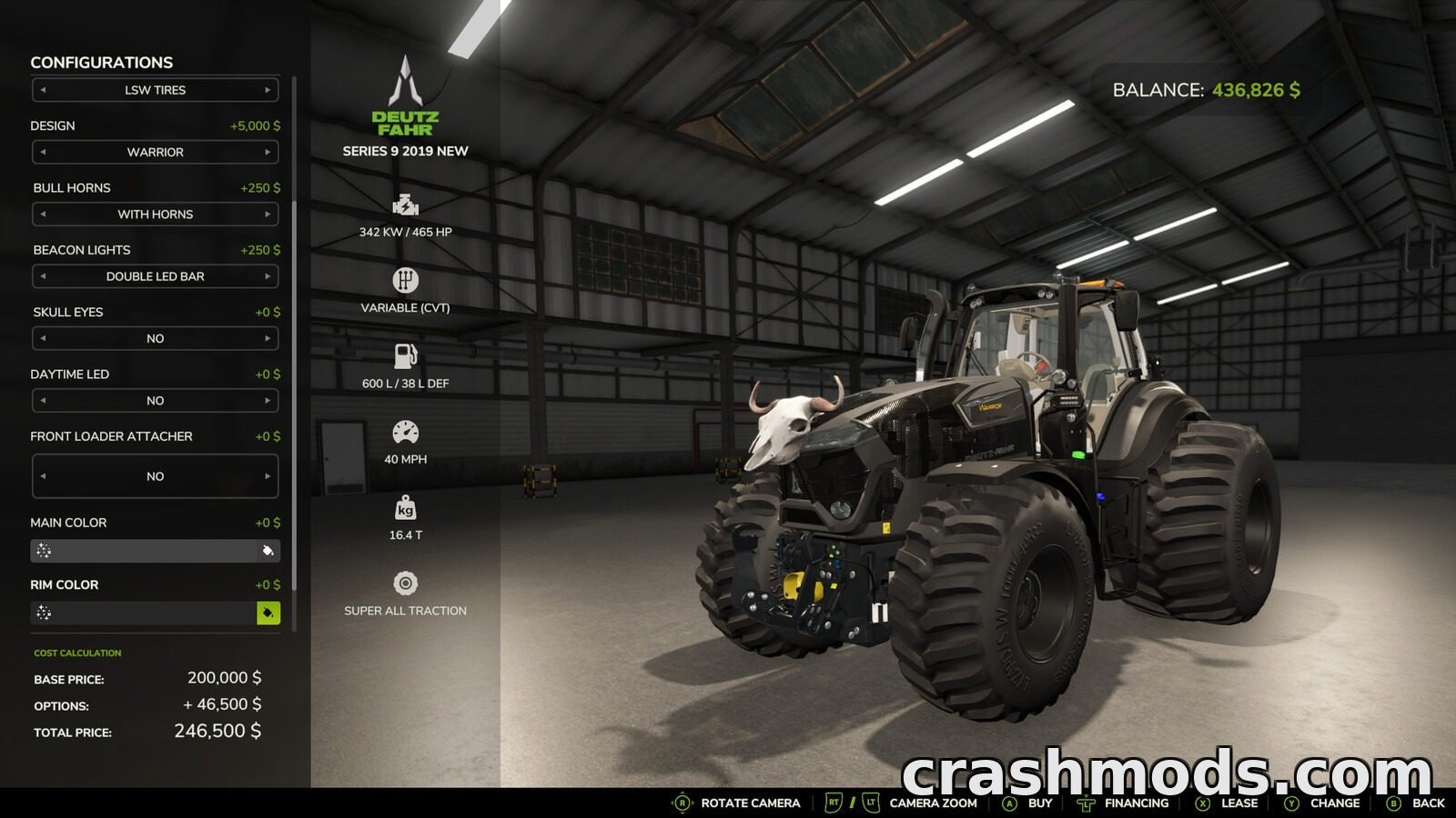 2019 Deutz Series 9 – 295-465 hp Large Tractor – screenshot 4