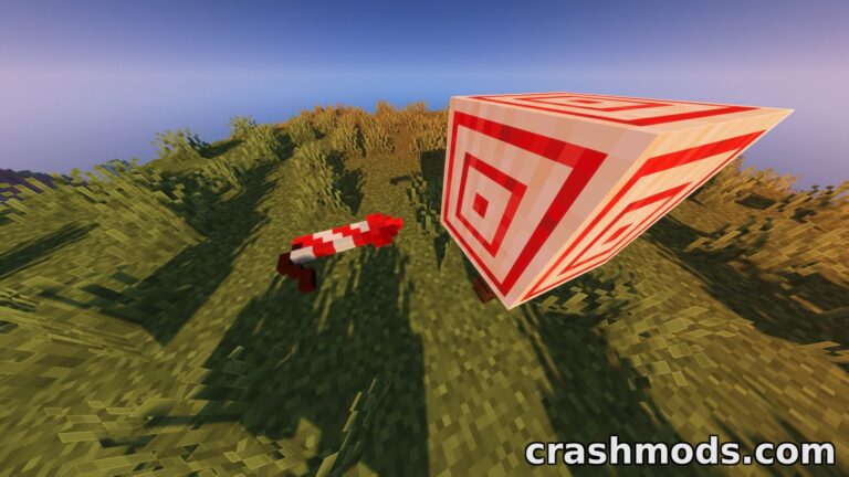 2D Projectiles – Flat Arrow and Firework Rocket Models Minecraft mod screenshot