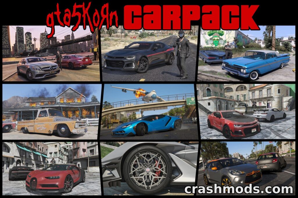 48 Car Add-On Pack – Mercedes BMW Lamborghini and More Grand Theft Auto 5 mod screenshot