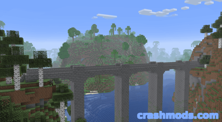 Abridged – Naturally Generating Bridges Over Rivers and Canyons Minecraft mod screenshot