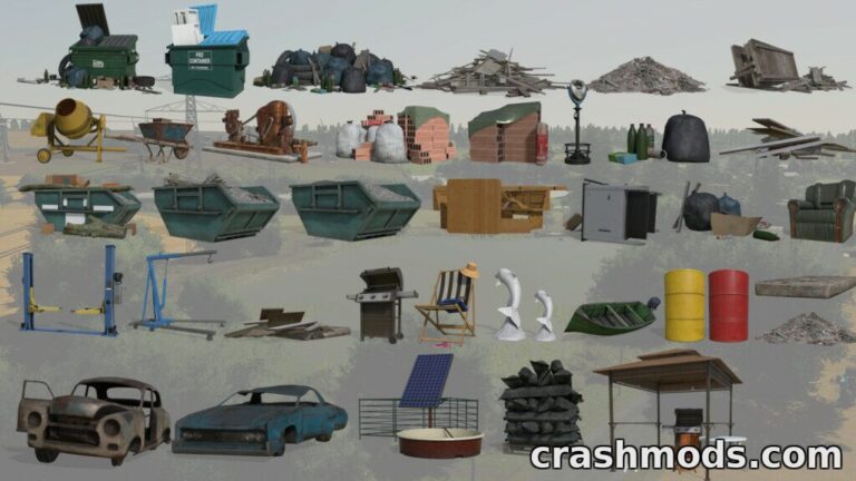 Additional Decoration Package – 56 Placeable Deco Objects Farming Simulator 22 mod screenshot