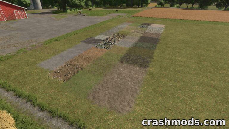 All The Ground Textures Ingame – Full Terrain Paint Menu Farming Simulator 25 mod screenshot