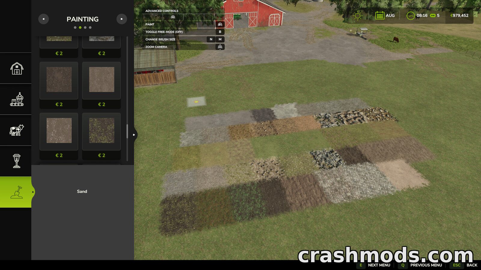 All The Ground Textures Ingame – Full Terrain Paint Menu – screenshot 2