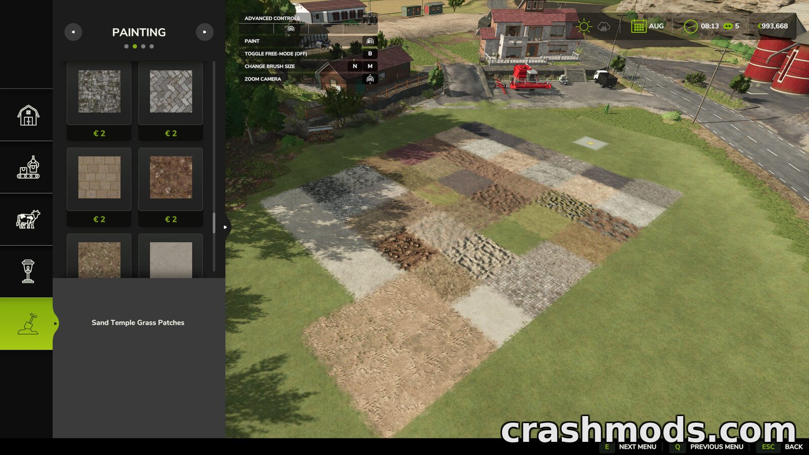 All The Ground Textures Ingame – Full Terrain Paint Menu – screenshot 3