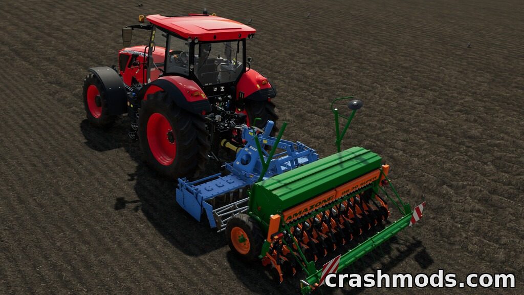 Amazone D8 30 Pack – 3m Seeder with Rabe MKE300 Harrow – screenshot 2