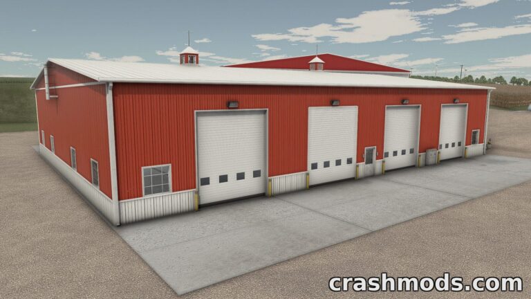 American Midwest Truck Shop – Storage Repair and Selling Shed Farming Simulator 25 mod screenshot
