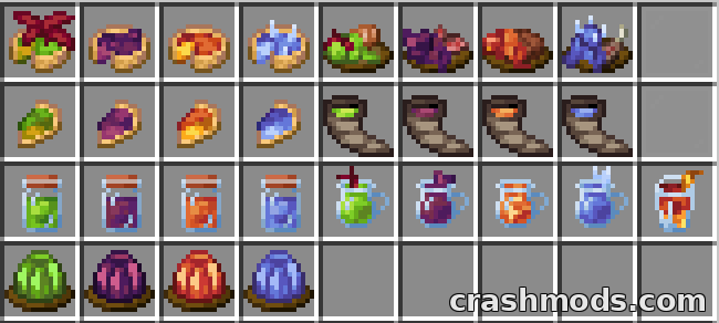 Ars Nouveau’s Flavors & Delight – 49 Magical Dishes in Farmer’s Delight Style Minecraft mod screenshot