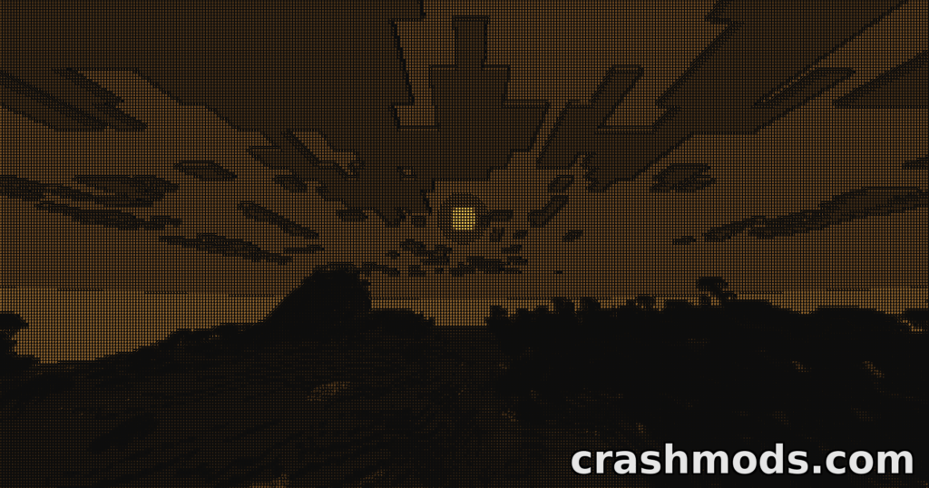 ASCII Shader – Render Your World as ASCII Text Art Minecraft mod screenshot