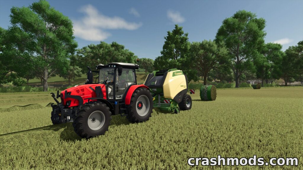 Bale Net Addon – Net Wrap for Round Balers Farming Simulator 25 mod screenshot