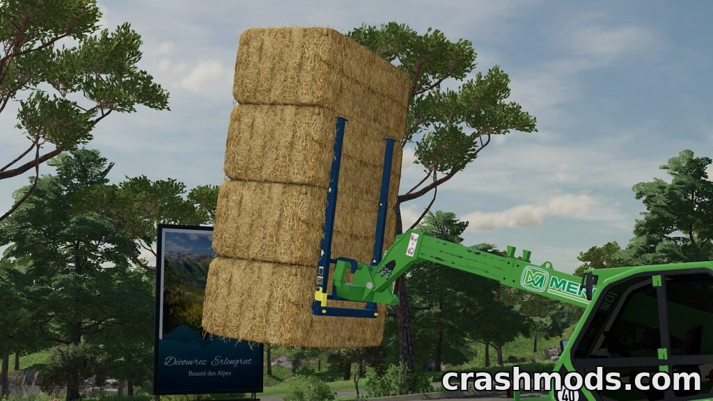 Bale Spike – Configurable Front Loader Bale Fork – screenshot 2