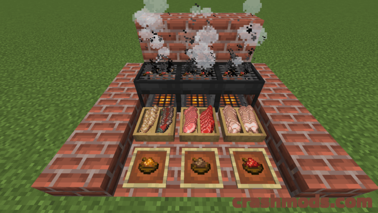 Barbeque’s Delight – Grilled Skewers Seasonings and Barbecue Blocks Minecraft mod screenshot