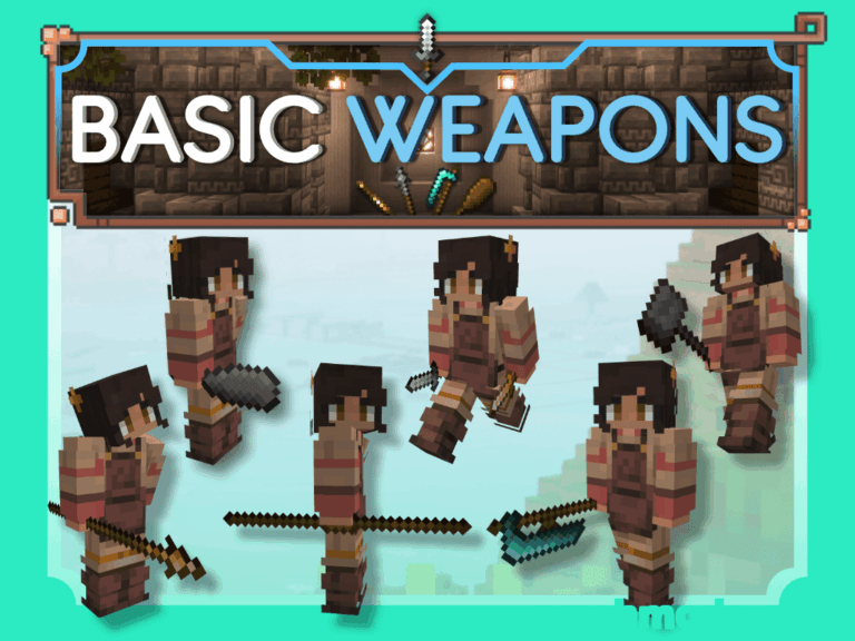 Basic Weapons – Six Vanilla-Styled Tiered Melee Weapons Minecraft mod screenshot