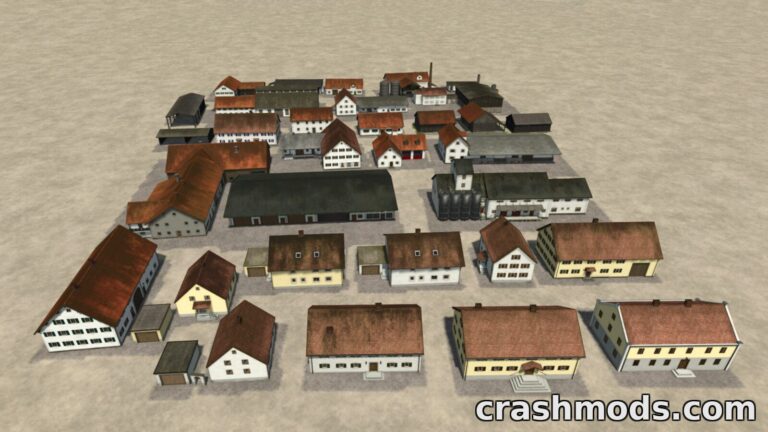 Bavarian House Pack – 34 Decorative Houses Farming Simulator 25 mod screenshot