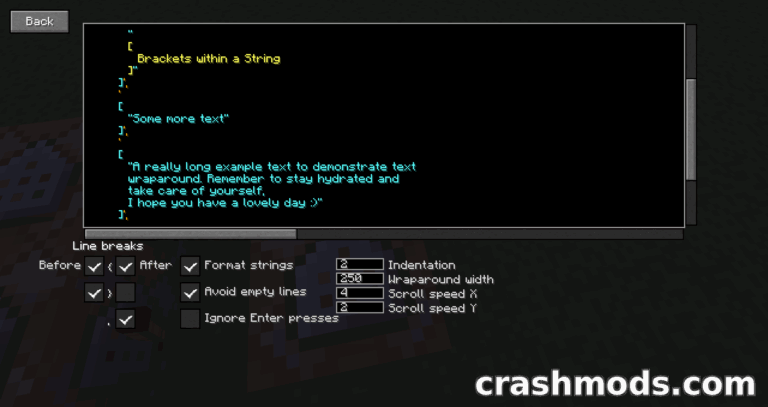 Better Command Block UI – Multi-Line Command Editor and Chain Navigation Minecraft mod screenshot