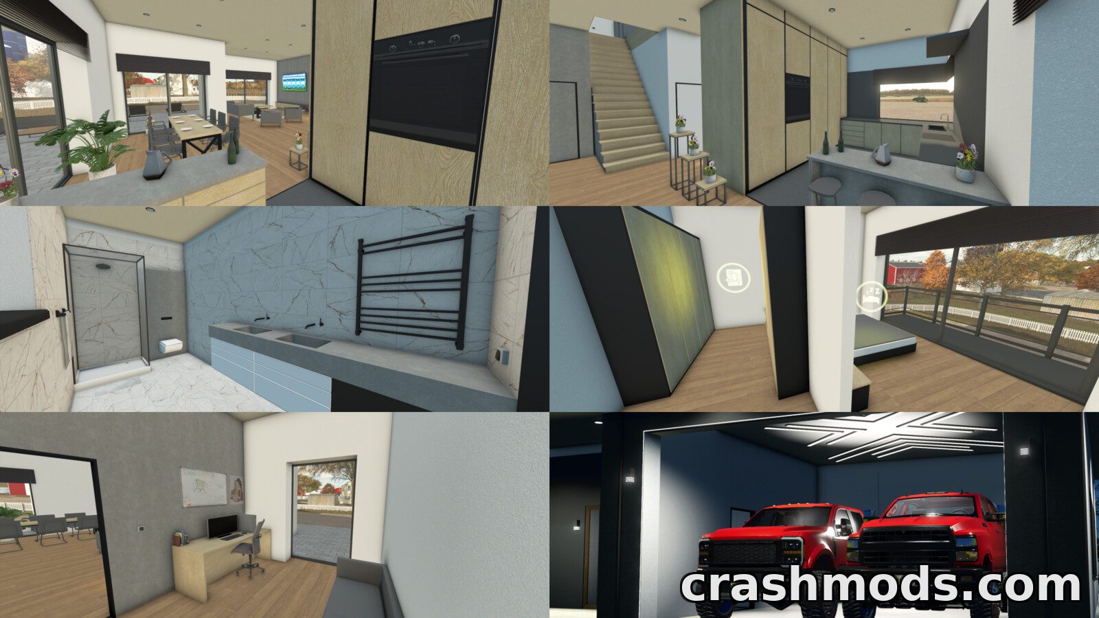 Big Modern House – Modern Farmhouse with Garage – screenshot 3