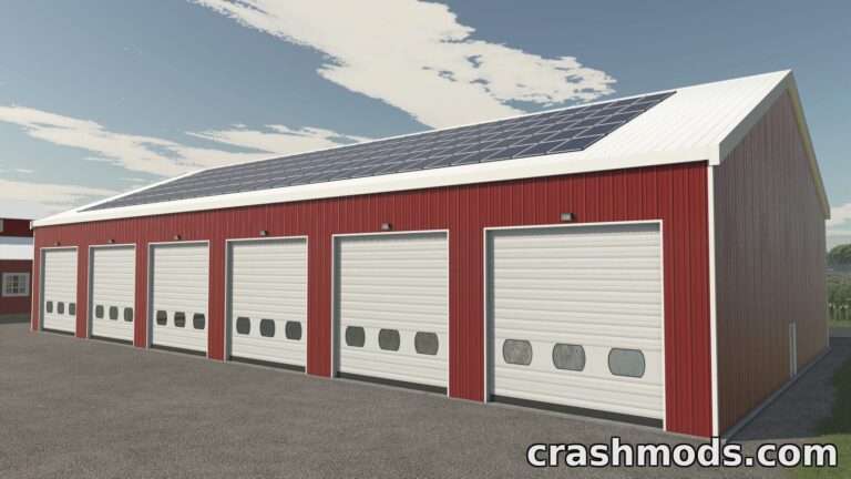 Big Storage – Large Shed with Solar Panel Option Farming Simulator 25 mod screenshot