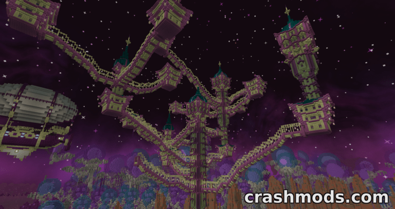 Bigger Better End Cities – Larger End City Generation with Branching Paths Minecraft mod screenshot