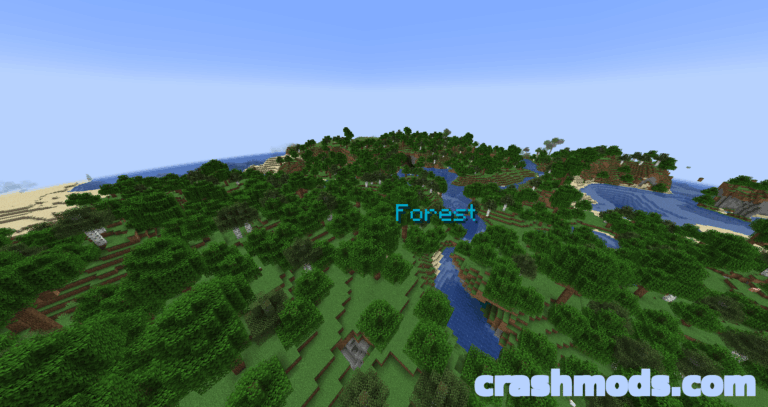 BiomeInfo – On-Screen Biome Name Display Minecraft mod screenshot