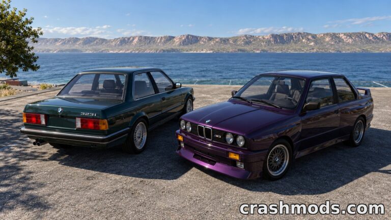 BMW E30 – M3 Versions and 3 Series Coupe Configurations BeamNG.drive mod screenshot
