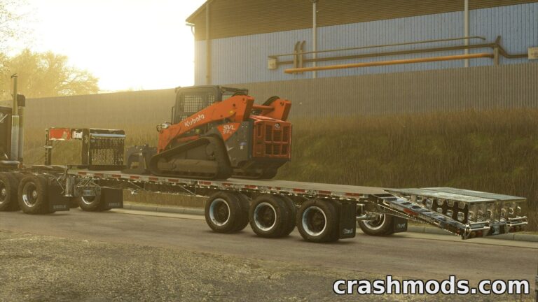Brandt 1124 Deckover Trailer – Premium and Platinum Flatbed Farming Simulator 25 mod screenshot