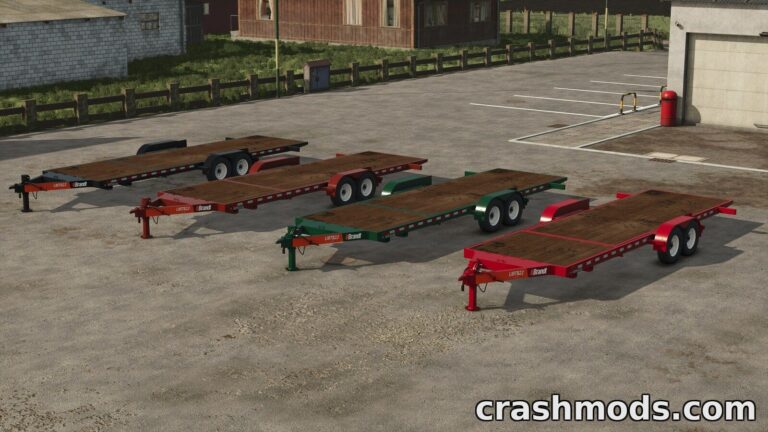 Brandt UBT822 – Tilt-Deck Equipment Trailer Farming Simulator 25 mod screenshot