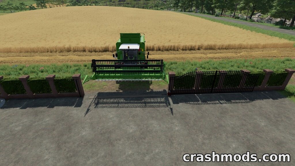 Brick Fence With Sliding Gates – Placeable Fence Pack – screenshot 4