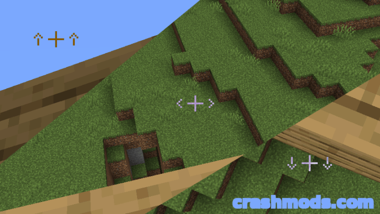 Bridging Mod – Reach-Around Block Placement with Crosshair Guide Minecraft mod screenshot
