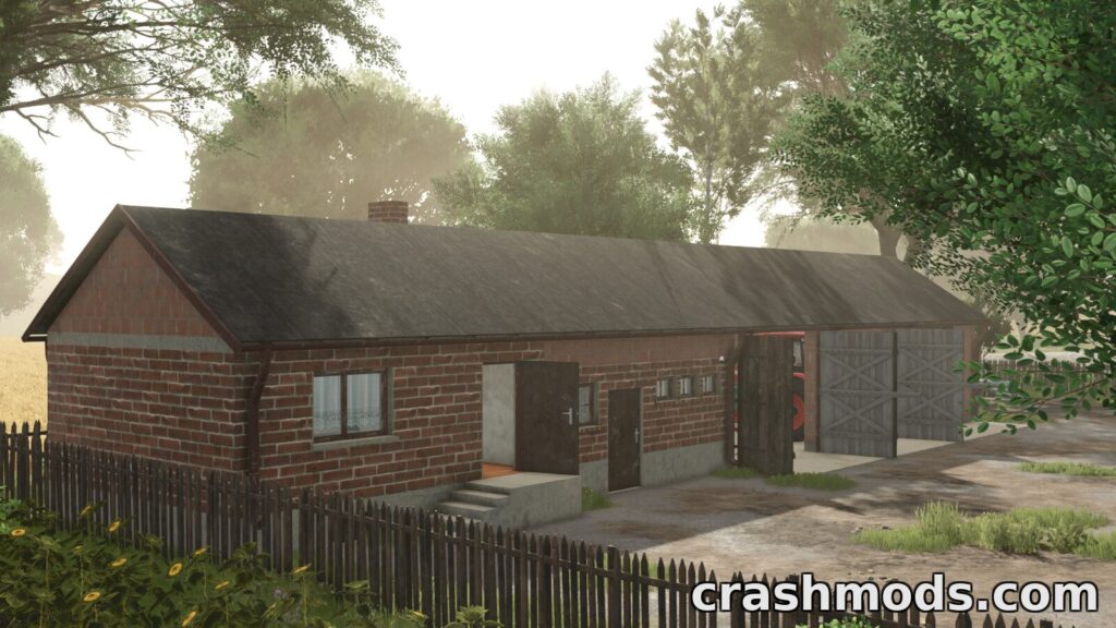 Buildings Package – Shed Garage Cowbarn and House Farming Simulator 25 mod screenshot