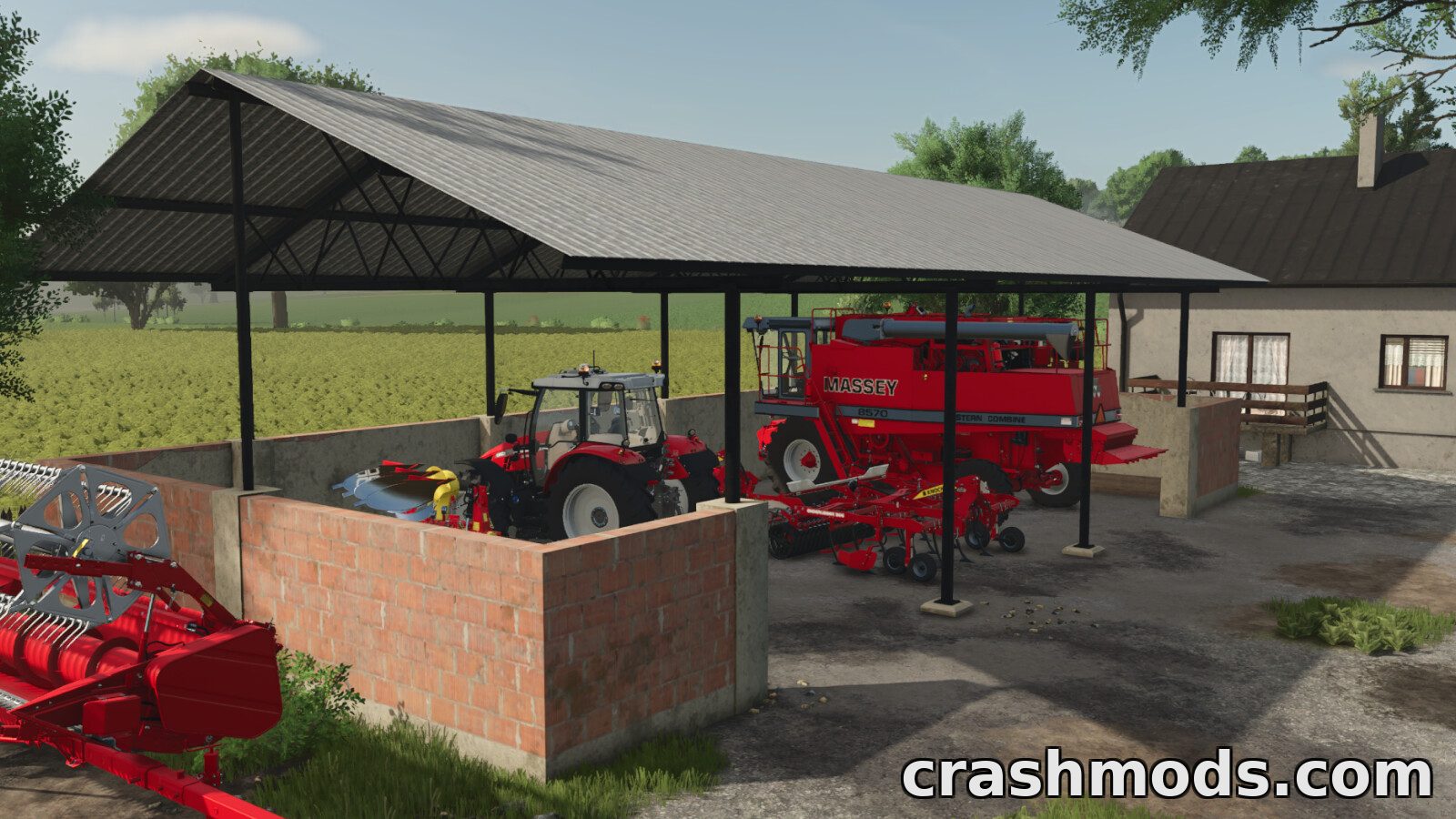 Buildings Package – Shed Garage Cowbarn and House – screenshot 5