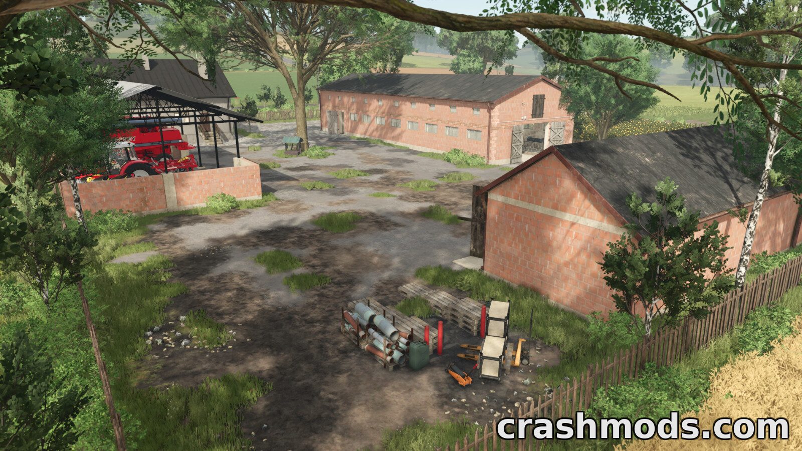 Buildings Package – Shed Garage Cowbarn and House – screenshot 6