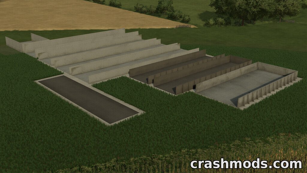 Bunker Silo – Realistic Silage Bunker Pack with Manure Heap – screenshot 5