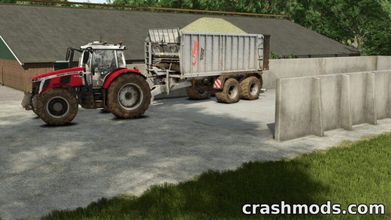 Bunker Silo – Six Sizes for Chaff Storage Farming Simulator 25 mod screenshot