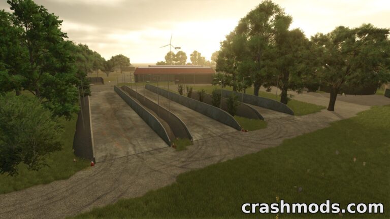 Bunkersilo Set – Gravel and Soil Mound Silos Farming Simulator 25 mod screenshot