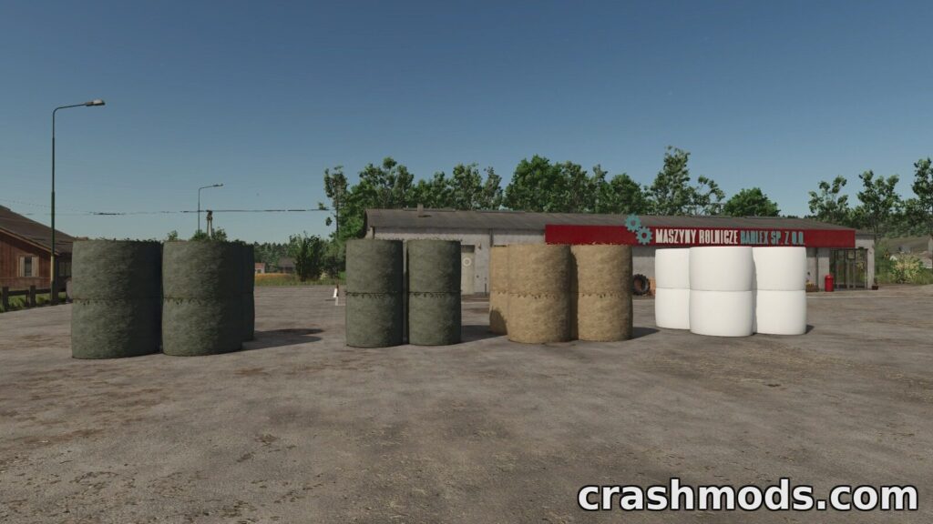 Buyable Bales Pack – Round and Square Bales from the Shop Farming Simulator 25 mod screenshot