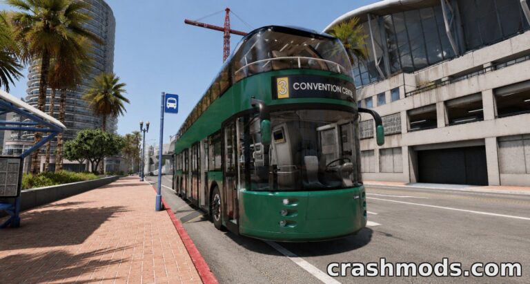 Capsule 2021 – Double-Decker Bus with 56 Configurations BeamNG.drive mod screenshot