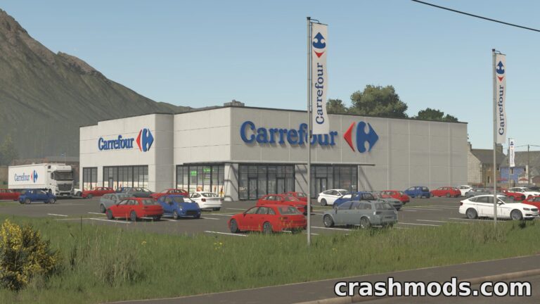 Carrefour Pack – Store Selling Point and Decorations Farming Simulator 25 mod screenshot