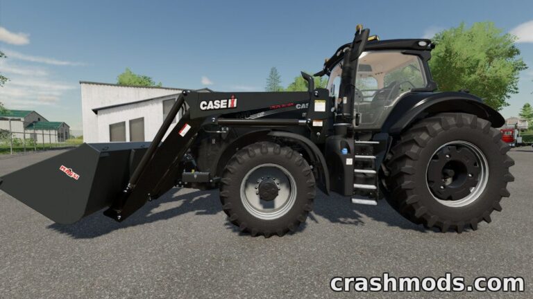 Detailed view of the Case IH Magnum 340-400 Special Edition tractor with loader, showcasing its robust design in Farming Simulator 22.